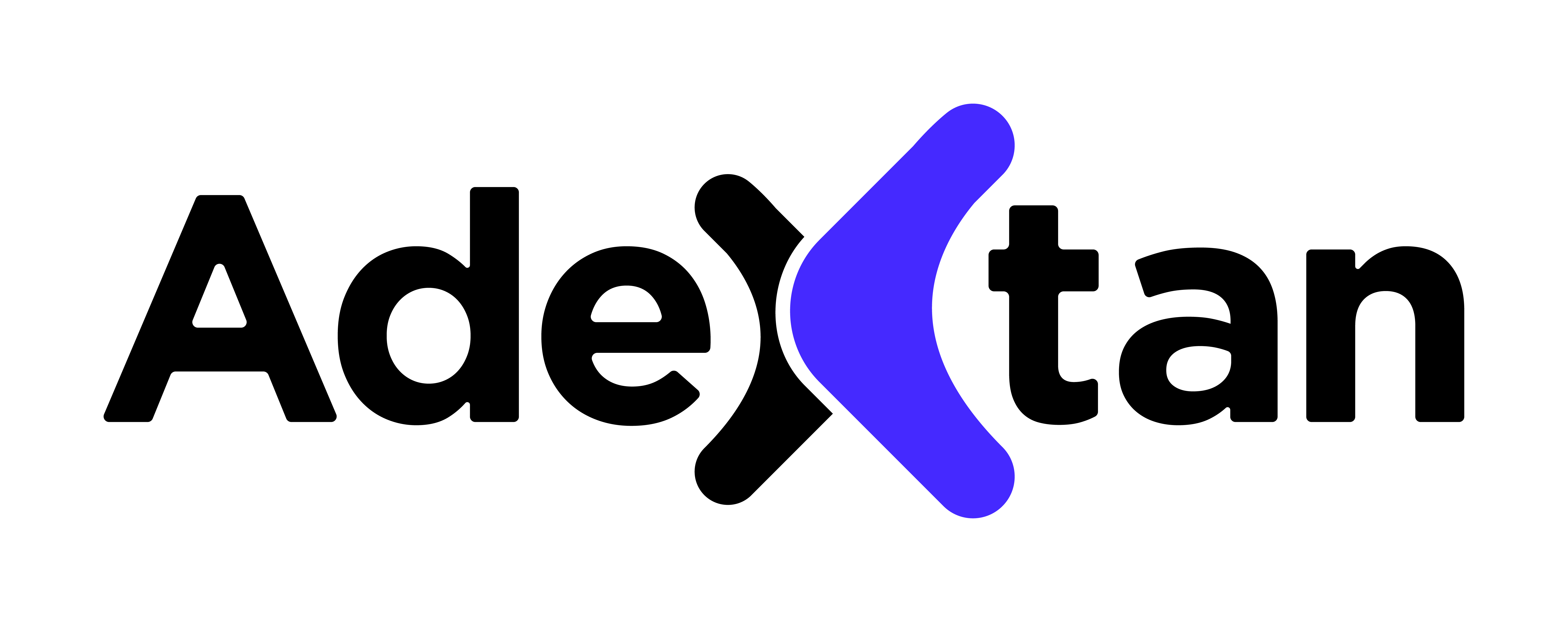 Logo ADEXTAN - Noir et bleu